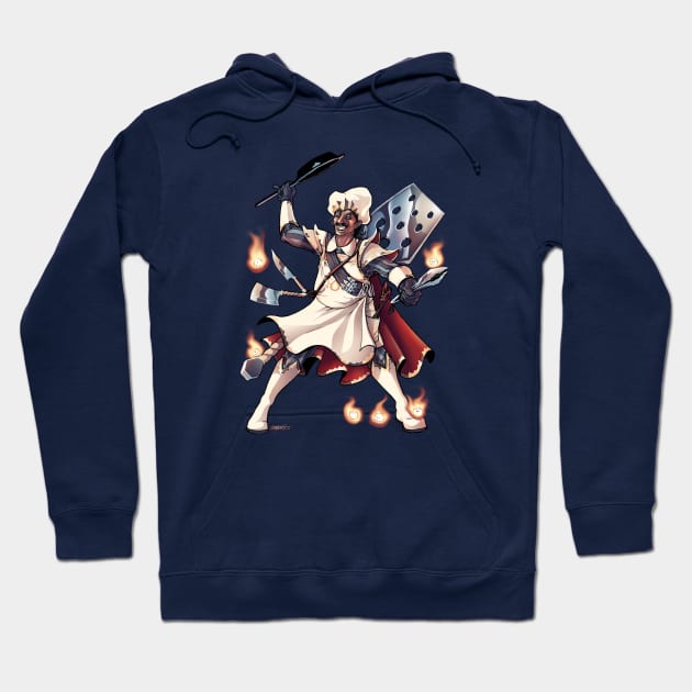 Oui, Chef! Fantasy Culinary Warrior Hoodie by Indi Martin